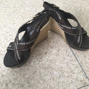Louis Vuitton espadrilles wedge